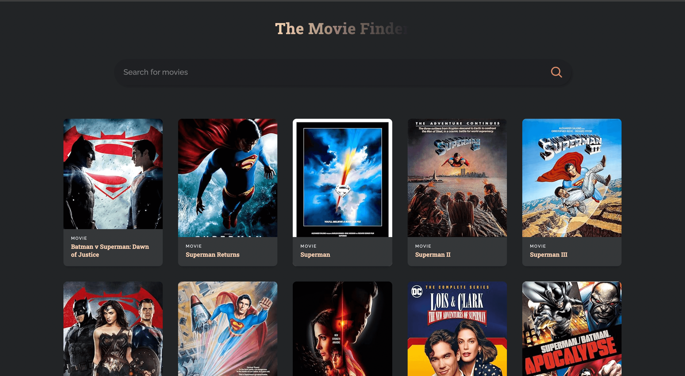 MovieLand - React WebApp
